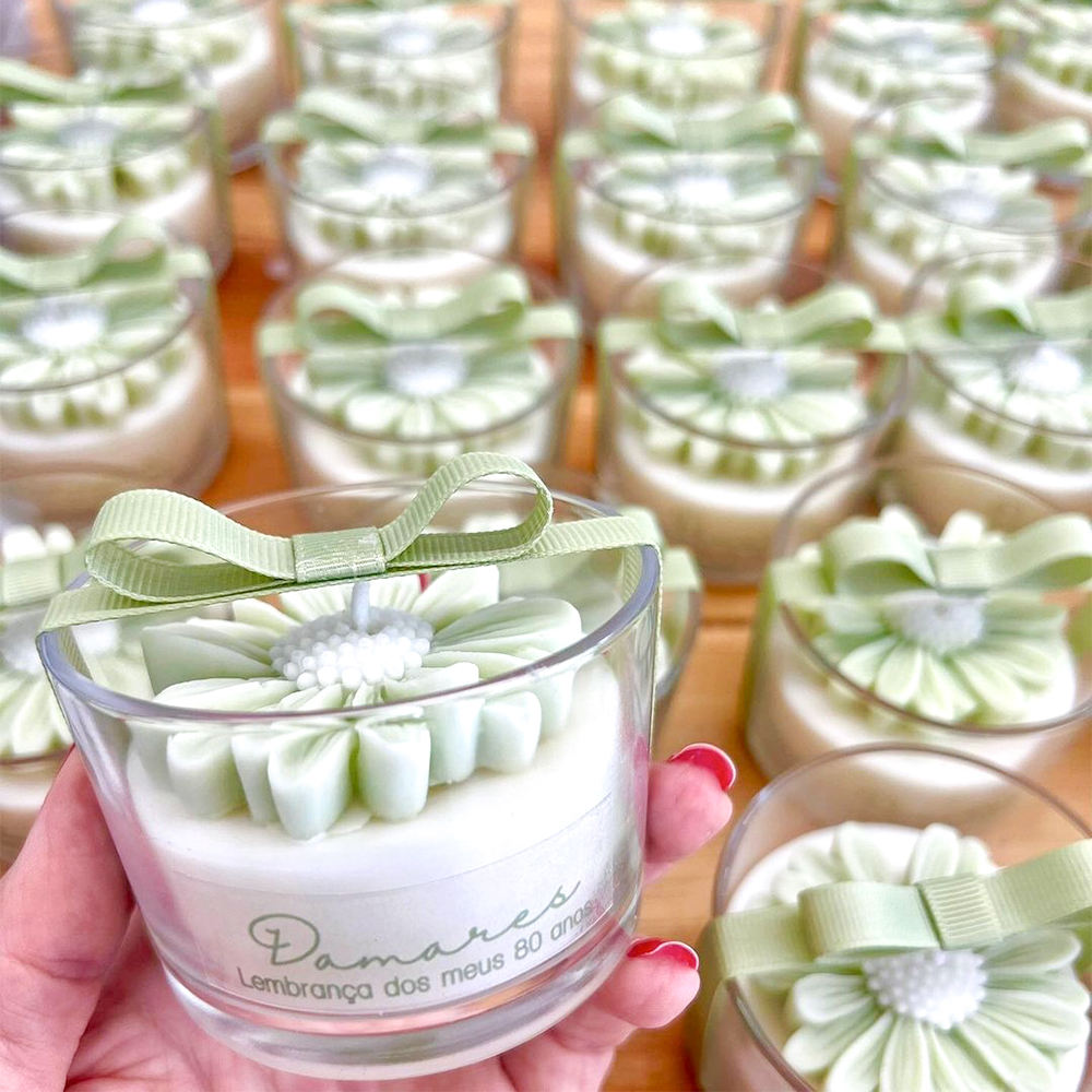 AIKUN Tulip Shaped Handmade Eco-Friendly Luxury Aroma Candle Reusable Air Purifying Gift Set