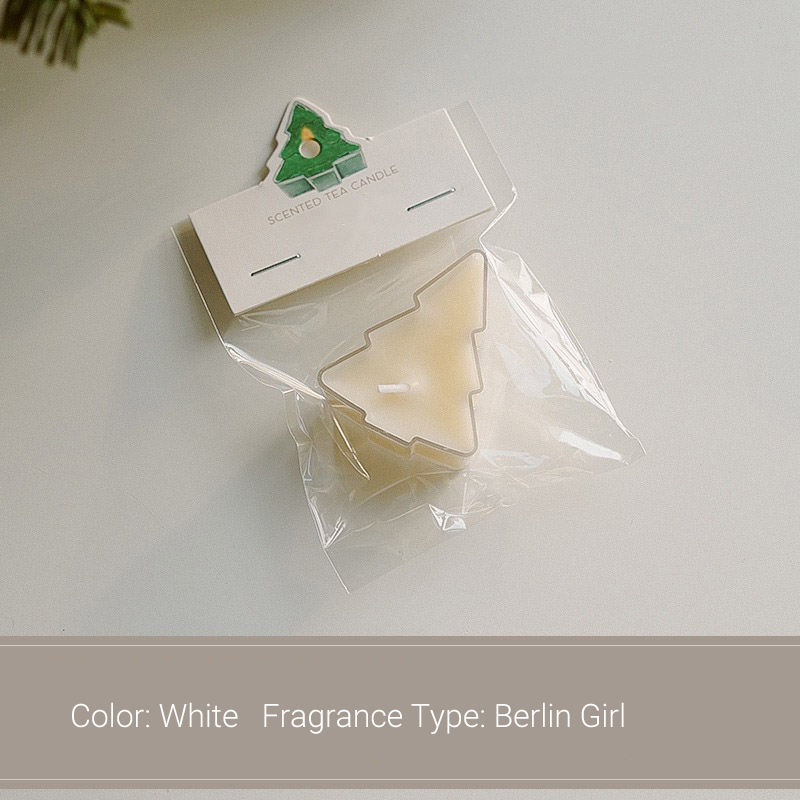 AIKUN New Arrival Organic Soy Wax Candle Christmas 3d Tree Shaped Aromatherapy Tea Candles for Holiday Decorations and Gifts