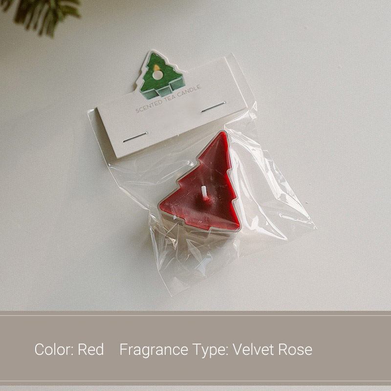 AIKUN New Arrival Organic Soy Wax Candle Christmas 3d Tree Shaped Aromatherapy Tea Candles for Holiday Decorations and Gifts