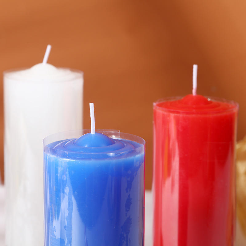 AIKUN Thick Red White Pillar Candles Wholesale Smoke Free Unscented for Home Lighting Wedding Greenhouse