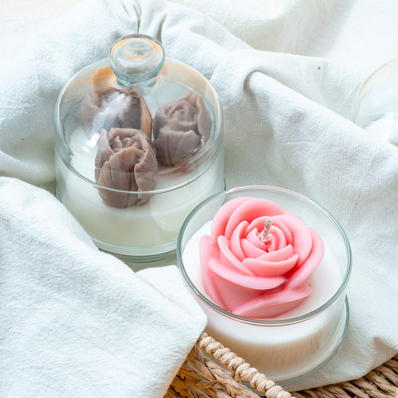 AIKUN Manufacturer Direct Sale High-Quality Reusable INS Rose Aroma Candles for Purify Air and Lift Mood