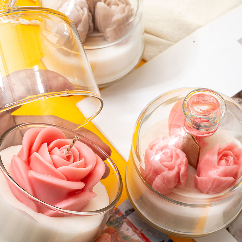 AIKUN Manufacturer Direct Sale High-Quality Reusable INS Rose Aroma Candles for Purify Air and Lift Mood