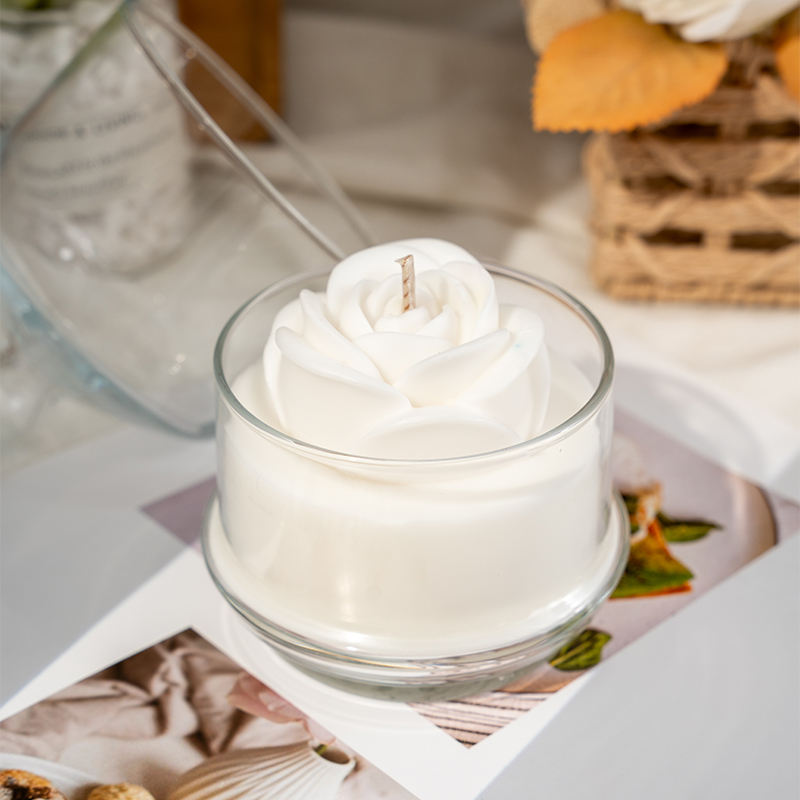 AIKUN Manufacturer Direct Sale High-Quality Reusable INS Rose Aroma Candles for Purify Air and Lift Mood