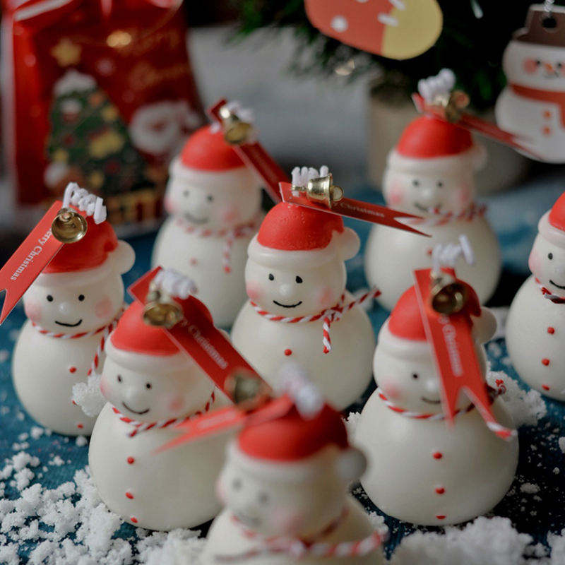 AIKUN Christmas Snowman Scented Votive Candle Aromatic Atmosphere for Halloween Party Decor and Bar Use Craft Gift