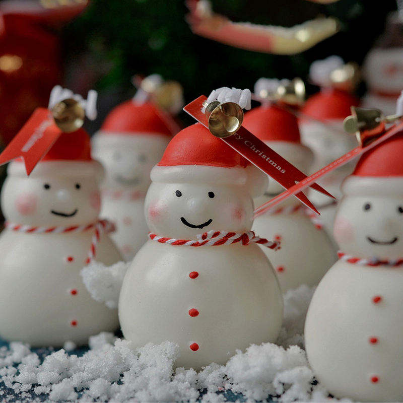 AIKUN Christmas Snowman Scented Votive Candle Aromatic Atmosphere for Halloween Party Decor and Bar Use Craft Gift