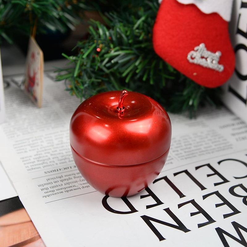 OEM ODM Christmas Luxury Green Red Apple Candle Jar Christmas Candles for Centerpieces & Party Decoration