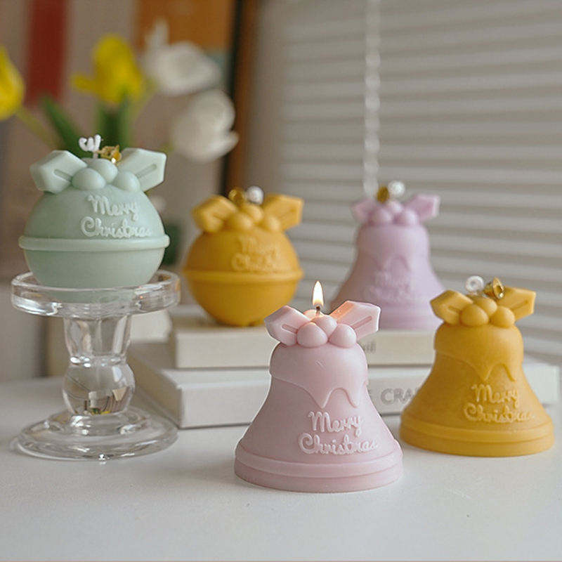 Custom Wholesale Shape 3D Eco-friendly Organic Candles Aromatic Essential Oil Soy Wax Candle for Christmas