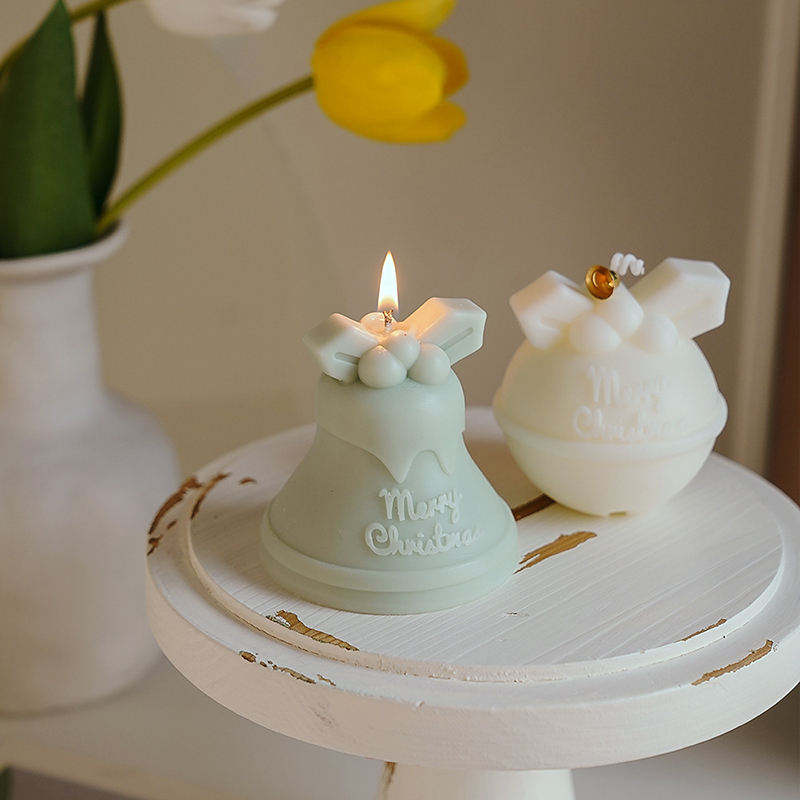 Custom Wholesale Shape 3D Eco-friendly Organic Candles Aromatic Essential Oil Soy Wax Candle for Christmas