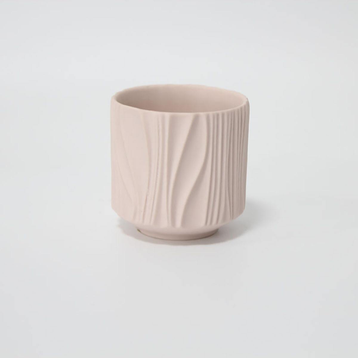 Ins Handmade European Style Relief Ceramic Scente Candle Empty Jars Container for Luxury Candles