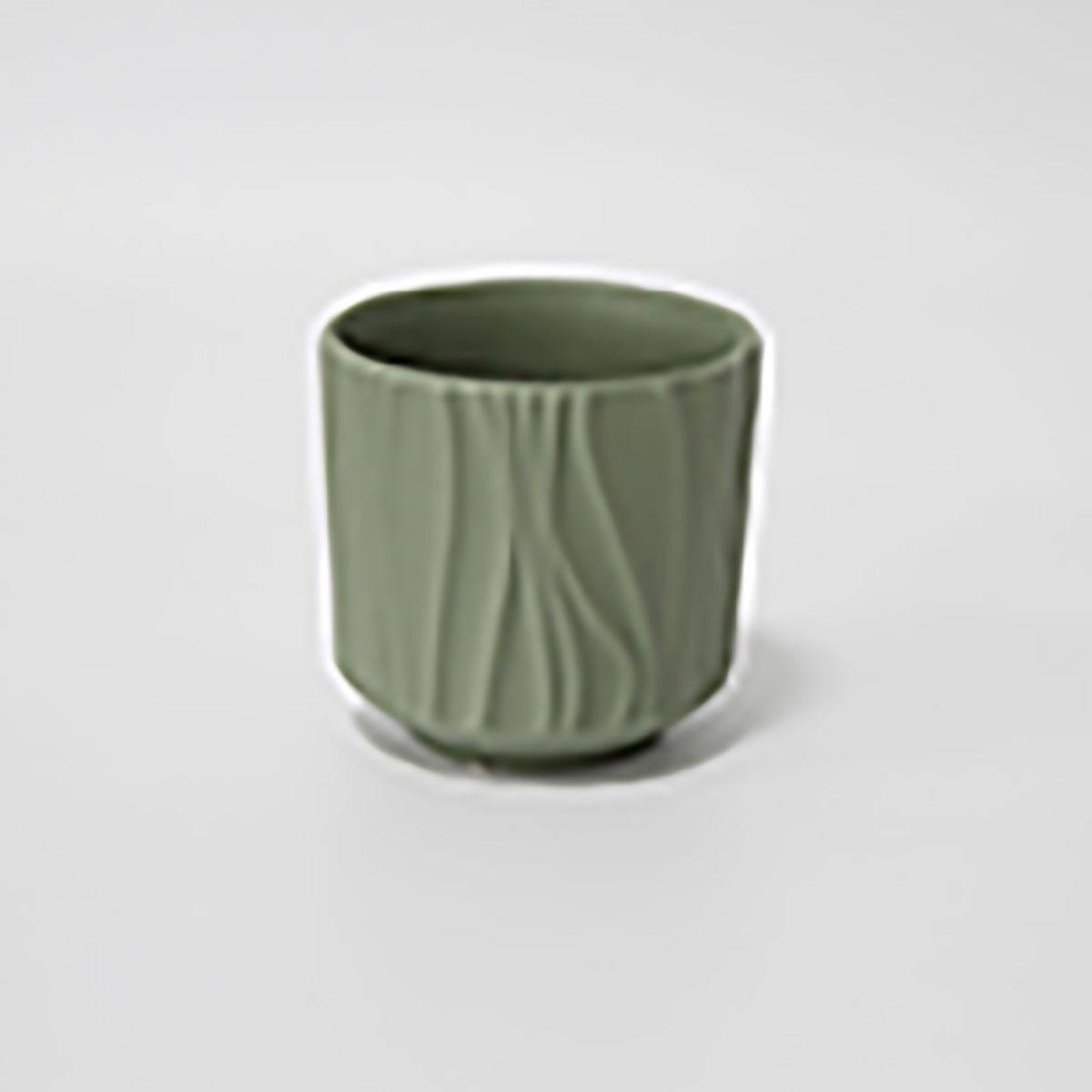 Ins Handmade European Style Relief Ceramic Scente Candle Empty Jars Container for Luxury Candles