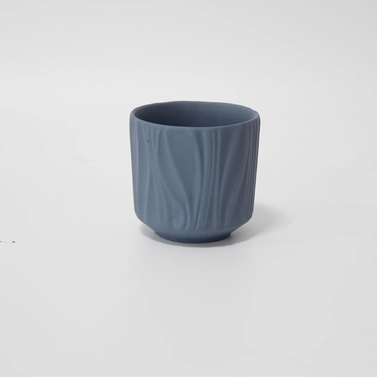 Ins Handmade European Style Relief Ceramic Scente Candle Empty Jars Container for Luxury Candles