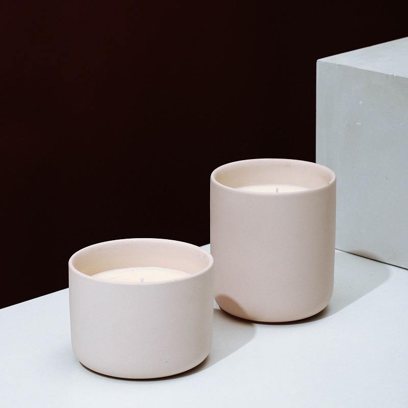 Nordic Interior Home Decoration Custom Candle Container Ceramic Candle Jar