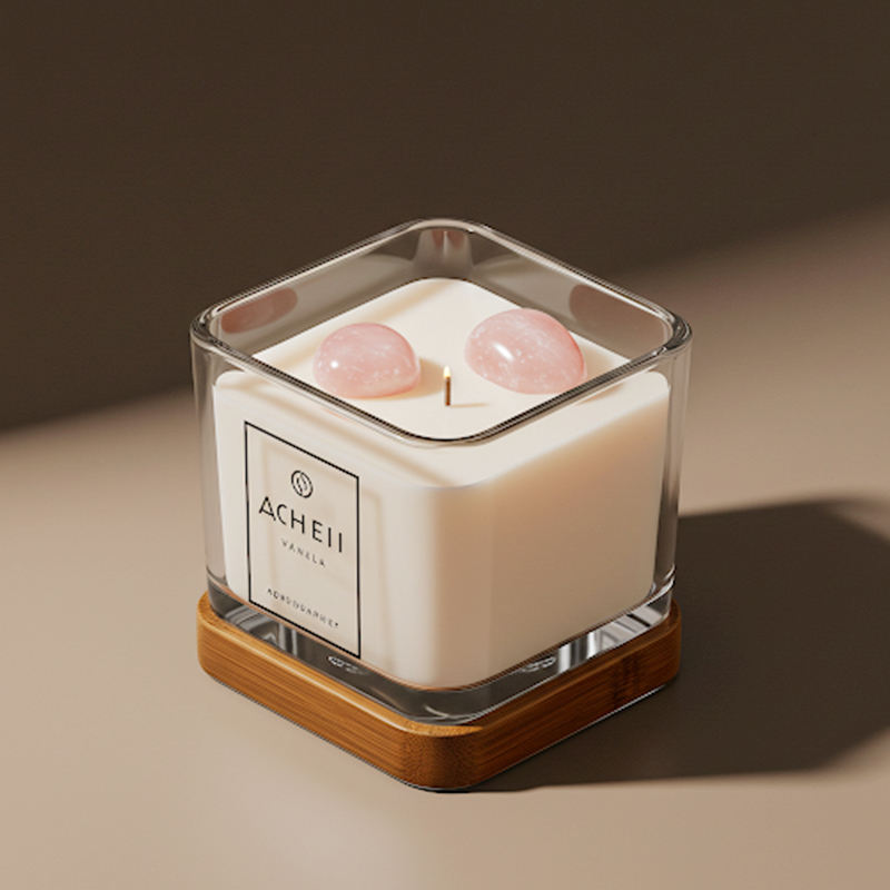 Custom Soy Wax Spar Simplicity Transparence Glass Candles Jar Fragrance for Minimalist Home Styling