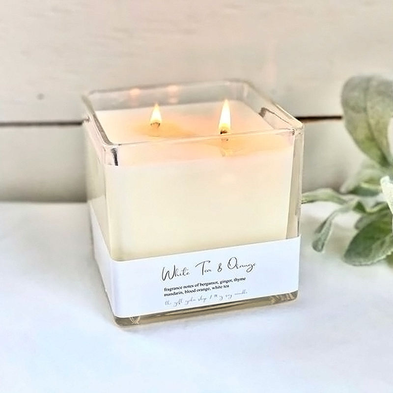 Custom Soy Wax Spar Simplicity Transparence Glass Candles Jar Fragrance for Minimalist Home Styling
