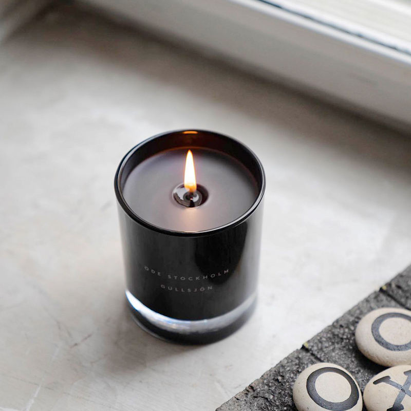 Wholesale Custom Glass Candles Jar Advanced Sense Glass Candles with Exquisite Label and Package