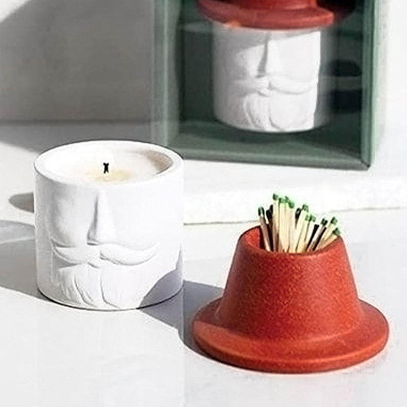 Private Label Unique Scented Ceramic Candle Jar Delicate Ceramic Candle for Birthday Party Decoration