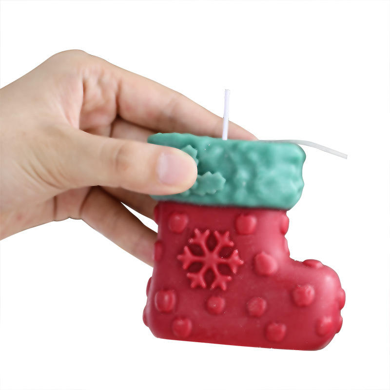 New Christmas Stocking Candles Soy Wax Home Decorations All Natural Scented Candle for Christmas Decoration