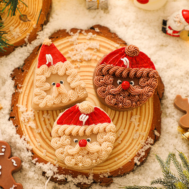 Factory Direct Santa Claus Soy Wax Creative Christmas Candles for Christmas Decorations Gifts