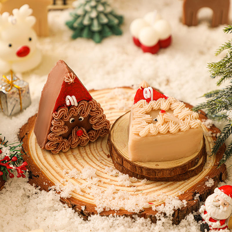 Factory Direct Santa Claus Soy Wax Creative Christmas Candles for Christmas Decorations Gifts
