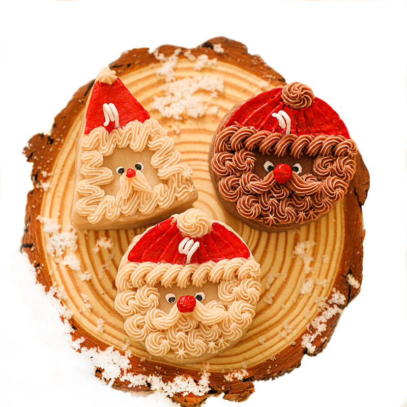 Factory Direct Santa Claus Soy Wax Creative Christmas Candles for Christmas Decorations Gifts