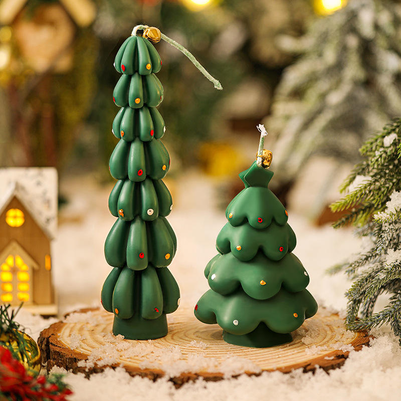 New Design Christmas Tree Shaped Scented Candle Creative Home Decoration Christmas Decorative Candles