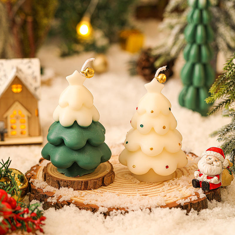 New Design Christmas Tree Shaped Scented Candle Creative Home Decoration Christmas Decorative Candles