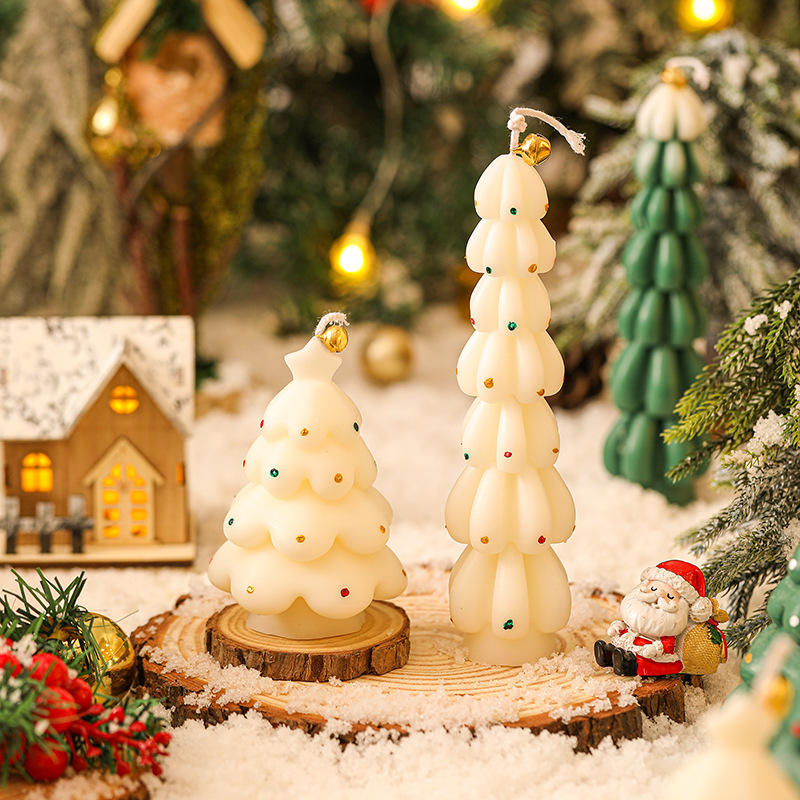 New Design Christmas Tree Shaped Scented Candle Creative Home Decoration Christmas Decorative Candles