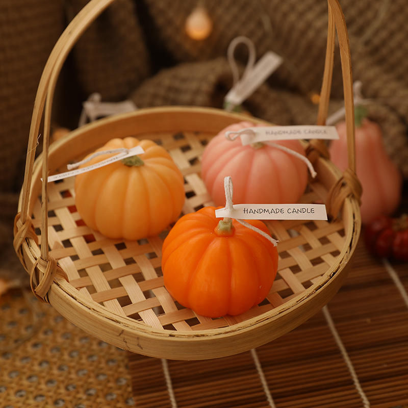 Wholesale Halloween Pumpkin Aromatherapy Candle Creative Fragrance Soy Wax Ornaments Handmade Advanced Atmosphere Spa