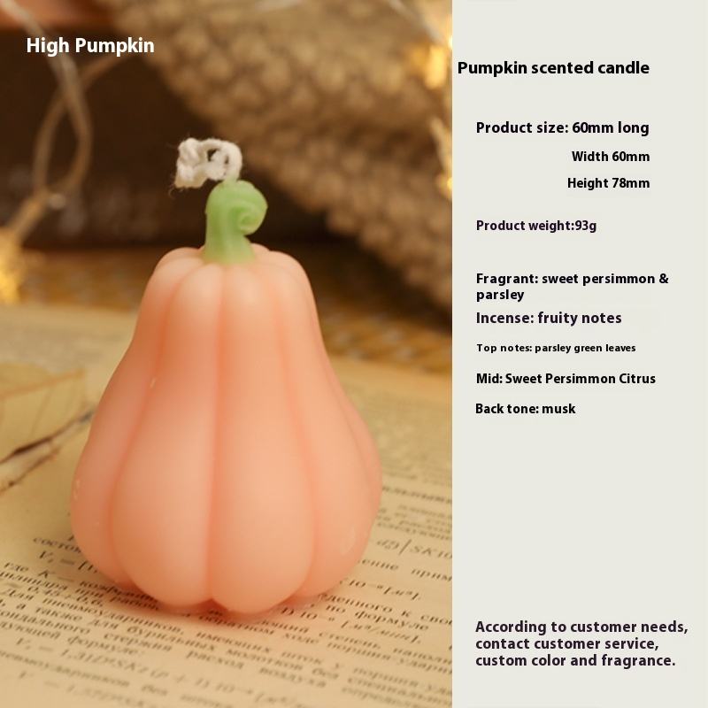 Wholesale Halloween Pumpkin Aromatherapy Candle Creative Fragrance Soy Wax Ornaments Handmade Advanced Atmosphere Spa