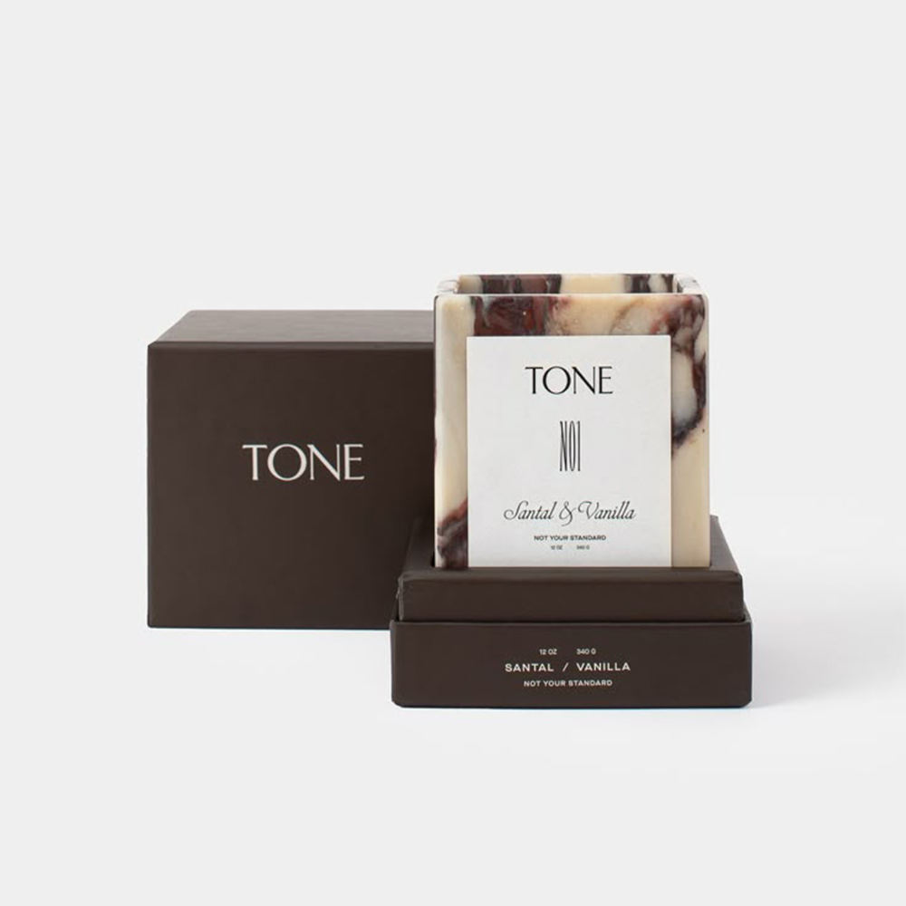 AIKUN Latest Customizable Marble Square Scented Candles With Fragrant Scents for Air Purification