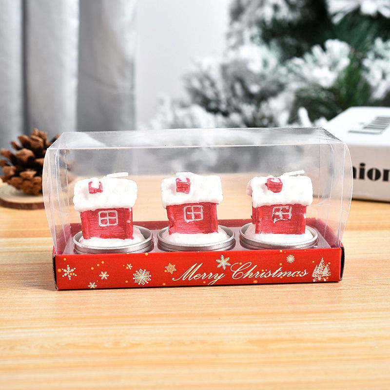 Hot Sell Creative Soy Wax Delicate Scented Candles Snowman and Santa\'s Shape Atmosphere Sense Christmas Candles