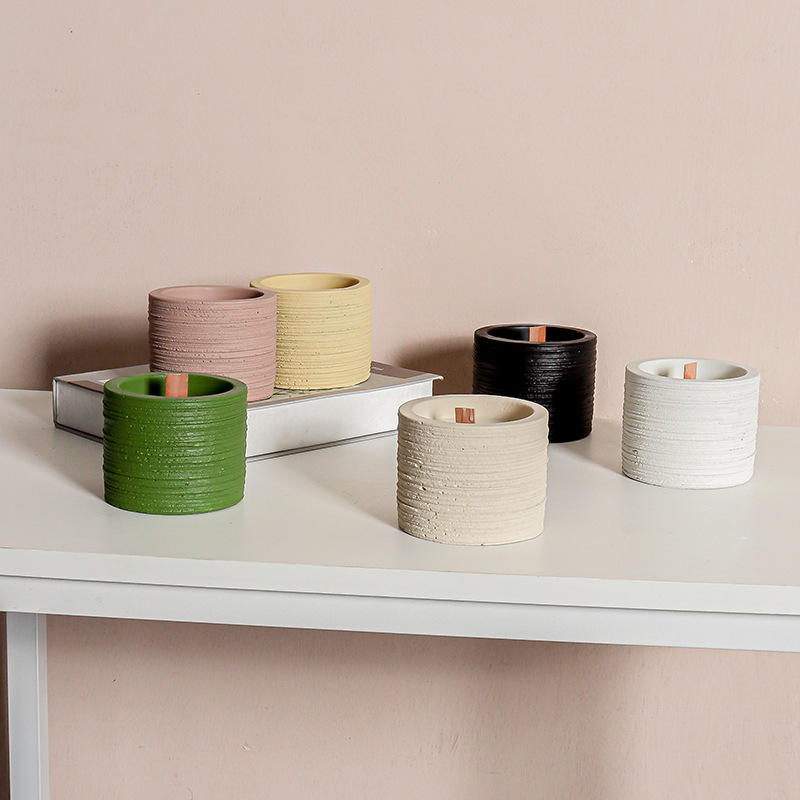 Creative Spiral Design Candle Home Aromatherapy Simple Nordic Candle Holder Decoration