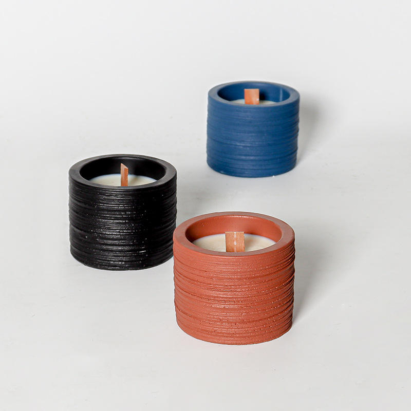 Creative Spiral Design Candle Home Aromatherapy Simple Nordic Candle Holder Decoration