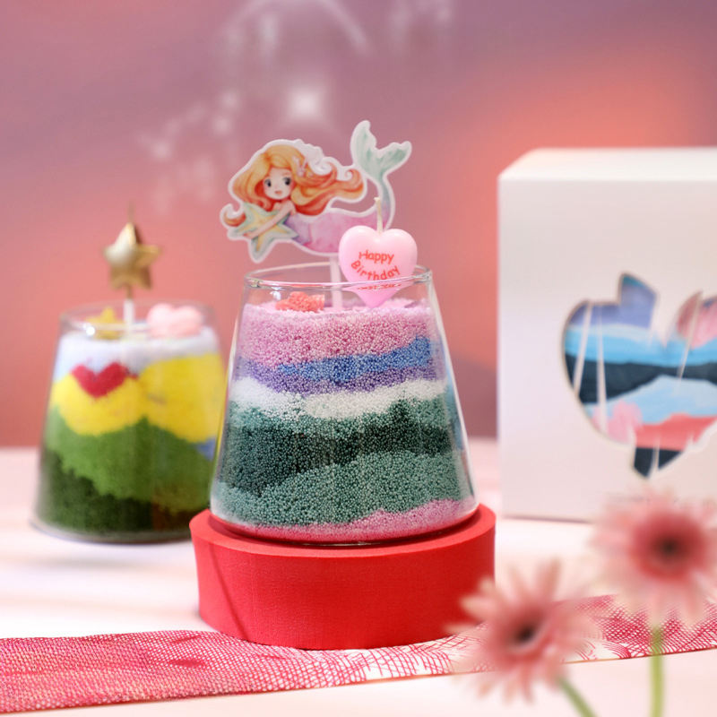 2025 ECO Friendly Oil Sand Candle DIY Candle Cup Creative Gift for Home Decoration