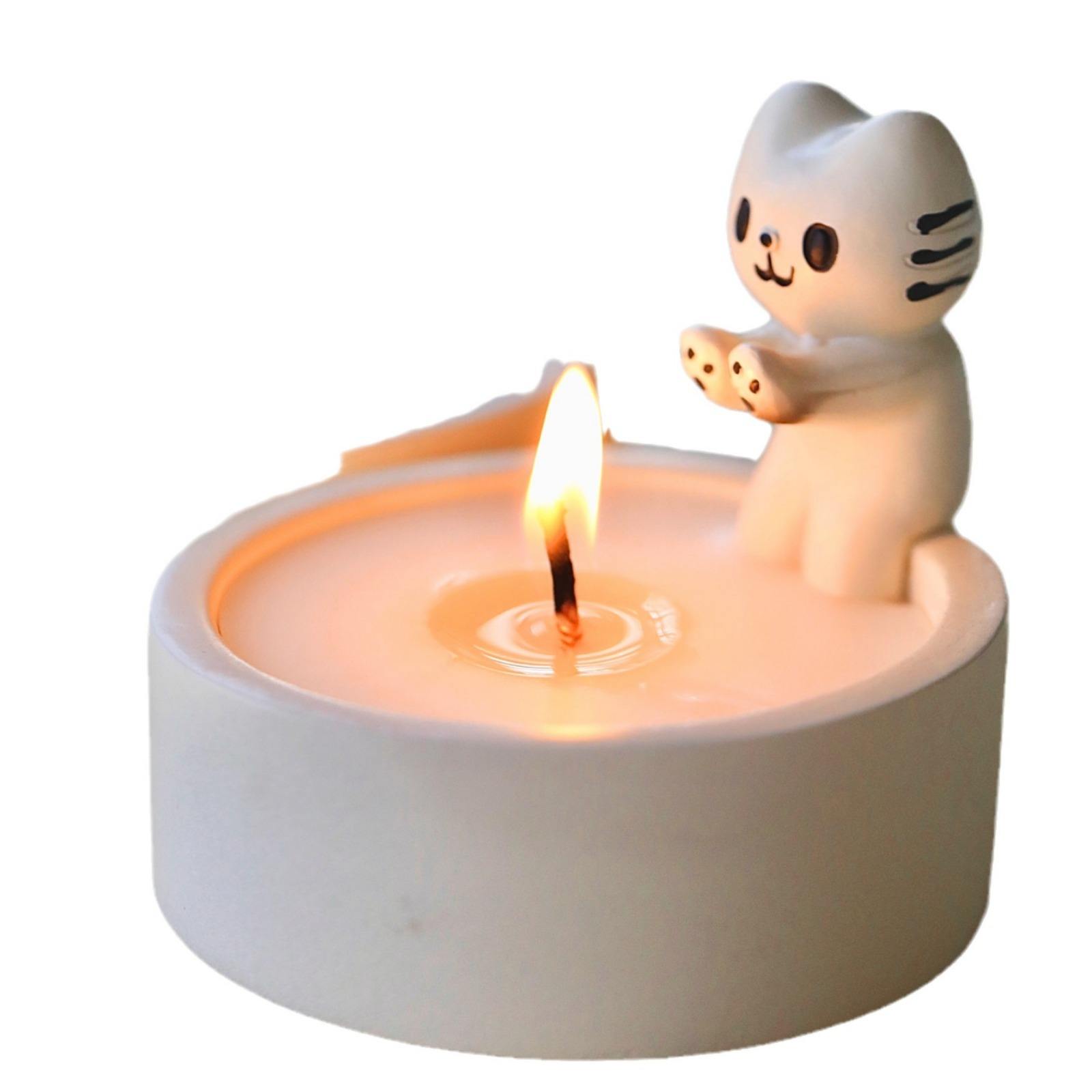 High Quality Custom Cute Kitten Scented Candles Best Selling Aromatherapy Candles
