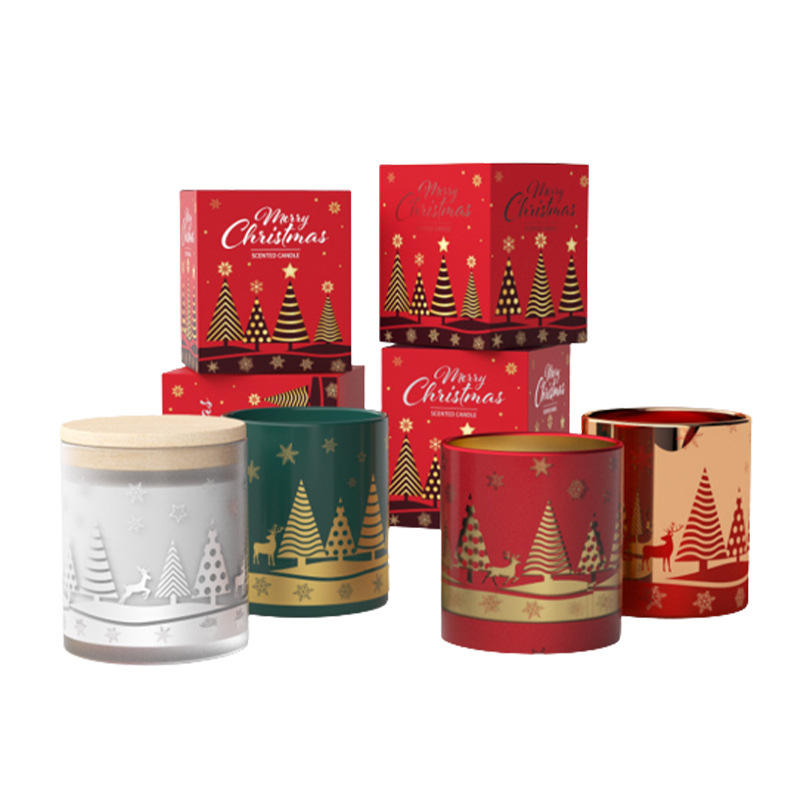 New Nordic Style Premium Christmas Party Decorative Design Packaging Custom Scented Candles Natural Scented Soy Wax Candle