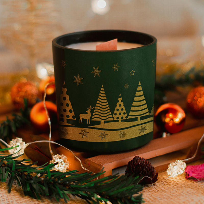 New Nordic Style Premium Christmas Party Decorative Design Packaging Custom Scented Candles Natural Scented Soy Wax Candle