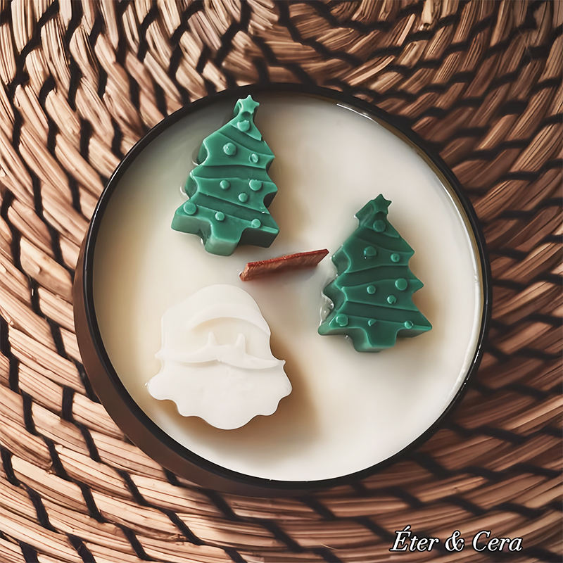 Christmas Scented Soy Wax Aromatherapy Jar Candles Christmas Tree Design Natural Christmas Birthday Gifts