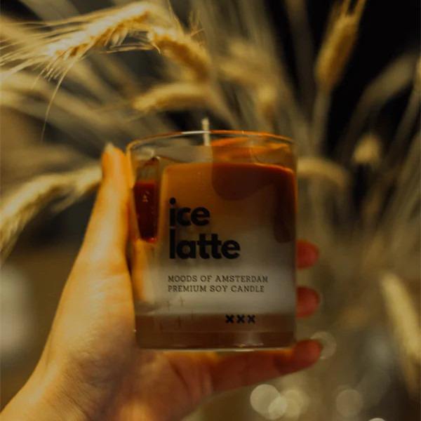 AIKUN Coffee Flavor Ice Cube Jelly Candles Fragrant Decorative Wax Candles for Home Decoration