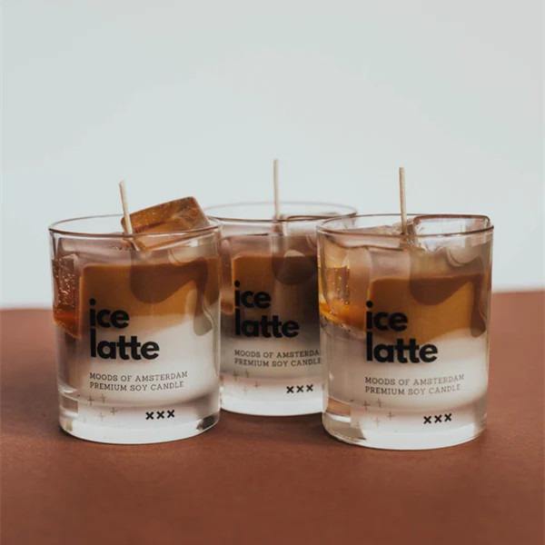 AIKUN Coffee Flavor Ice Cube Jelly Candles Fragrant Decorative Wax Candles for Home Decoration