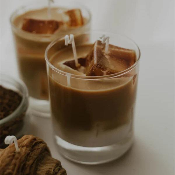 AIKUN Coffee Flavor Ice Cube Jelly Candles Fragrant Decorative Wax Candles for Home Decoration