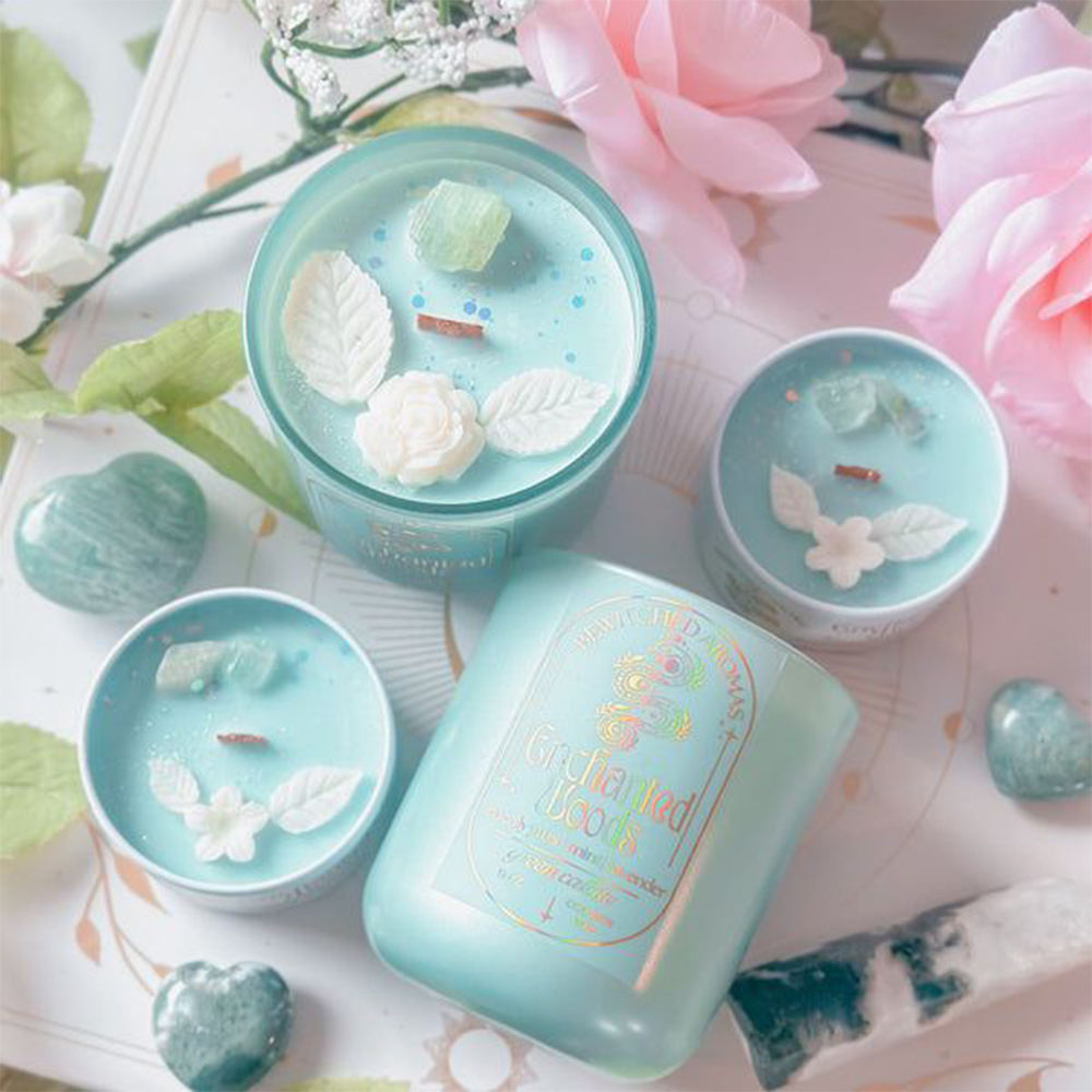 AIKUN Newly LaunchedColorful Glasses Crystals Clean and Eco-Friendly Aromatic Candles for Healing and Furniture Ornament