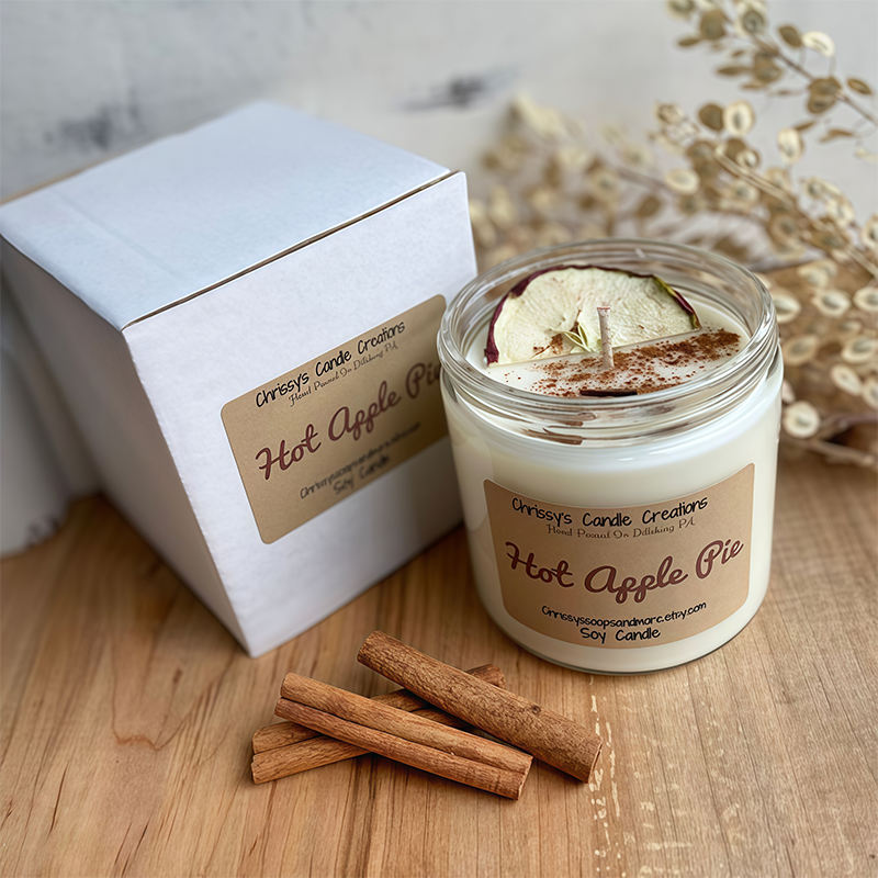 Luxury Glass Candle Premium Soy Wax Aromatherapy Christmas Candle with hay and Dried Lemon for Home Decor