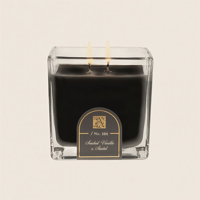 Simple High-end Glass Candle Factory Direct Soy Wax Fragrance Candle for Bedroom Decor Best Seller