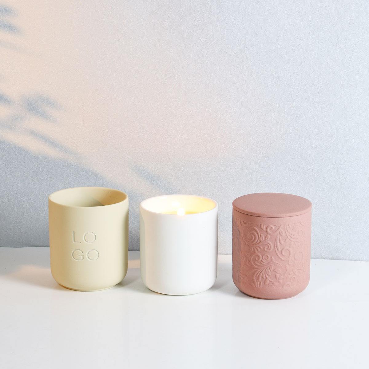 AIKUN Professional Custom Laser Embossed Logo Candle DIY Candle Holder Aromatherapy Luxury Scented Candle Jar