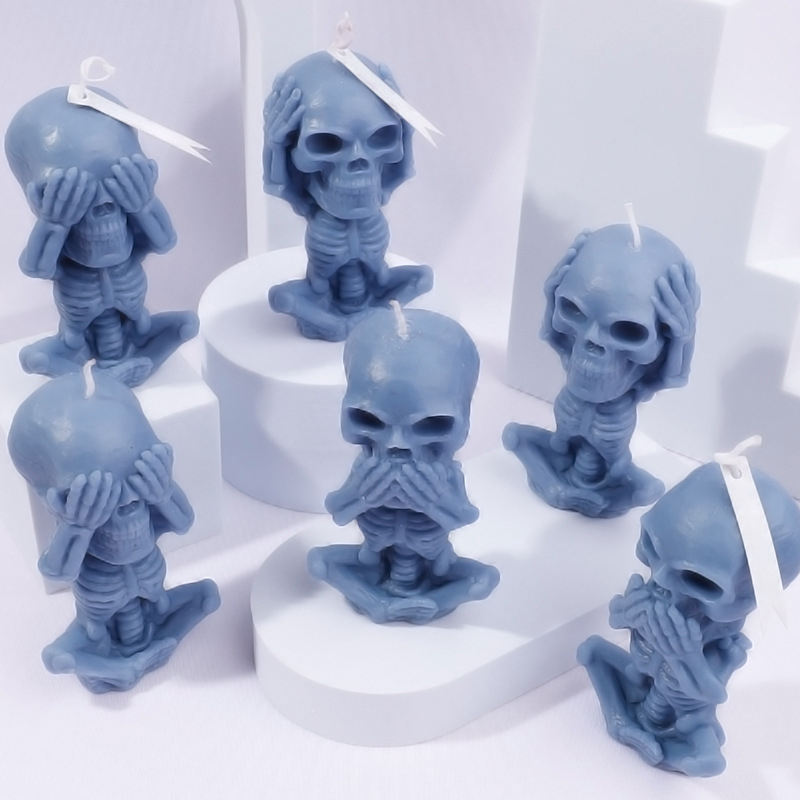 AIKUN Wholesale Scented Candles Creative Halloween Skeleton Aromatherapy Shape Candle for Home Decoration