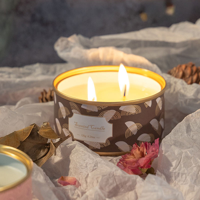 AIKUN Creative Vintage Aromatherapy Candles Luxury Indoor Decoration Ornaments Smokeless Handmade Fragrance Retro Can Candles