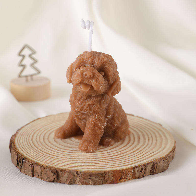AIKUN Popular Teddy Cute Dog Shape Scented Candle Photo Prop Home Decoration Birthday Gift Aromatherapy Organic Candles