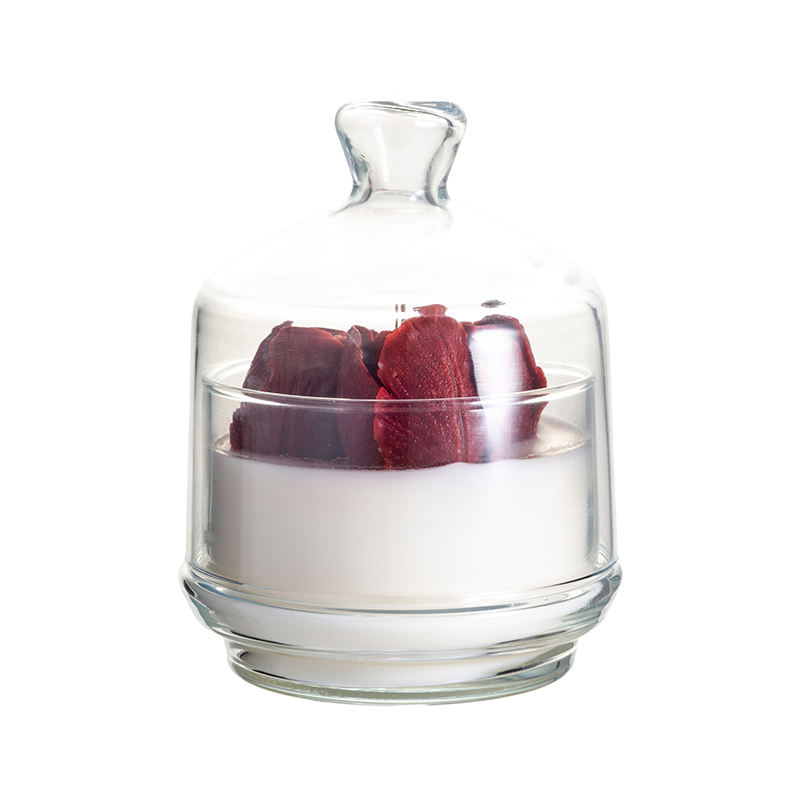AIKUN Hot Sell Soy Wax Eco-friendly Candle Can Be Customized logo Tulip Candle Home Decoration Items with Lid Glass Candle