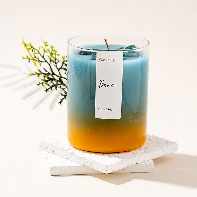 AIKUN Private Label Handmade Unique Custom Logo Jelly Wax Creative Ice Strawberry Orange Scented Candle